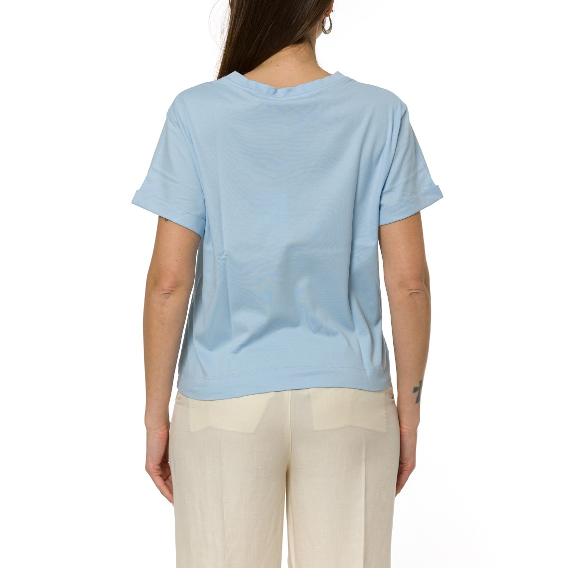 T-shirt scollo a V Gran Sasso