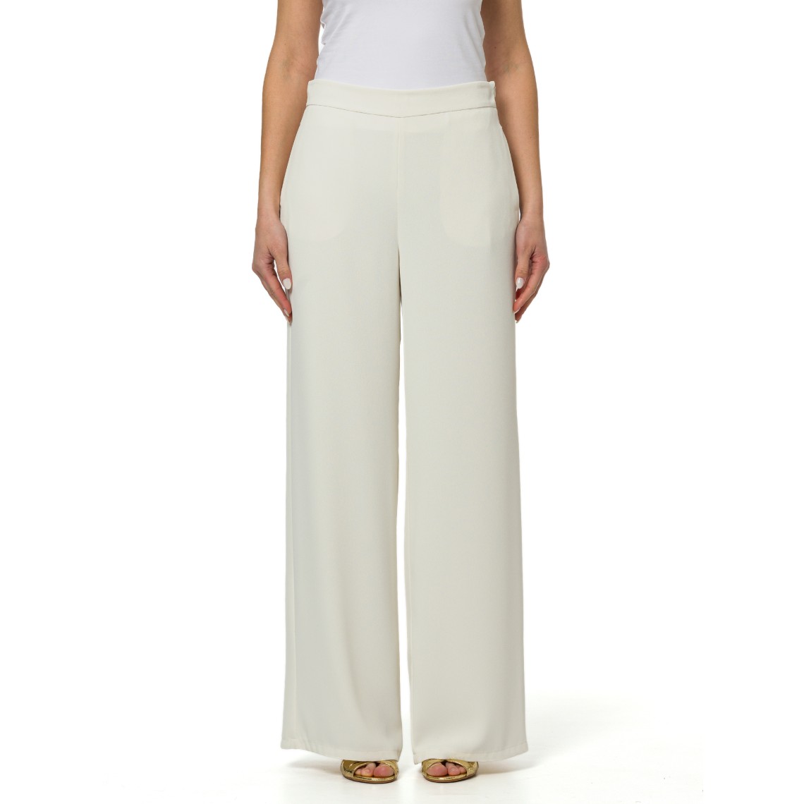 Pantaloni ampi in tessuto sablé Pennyblack