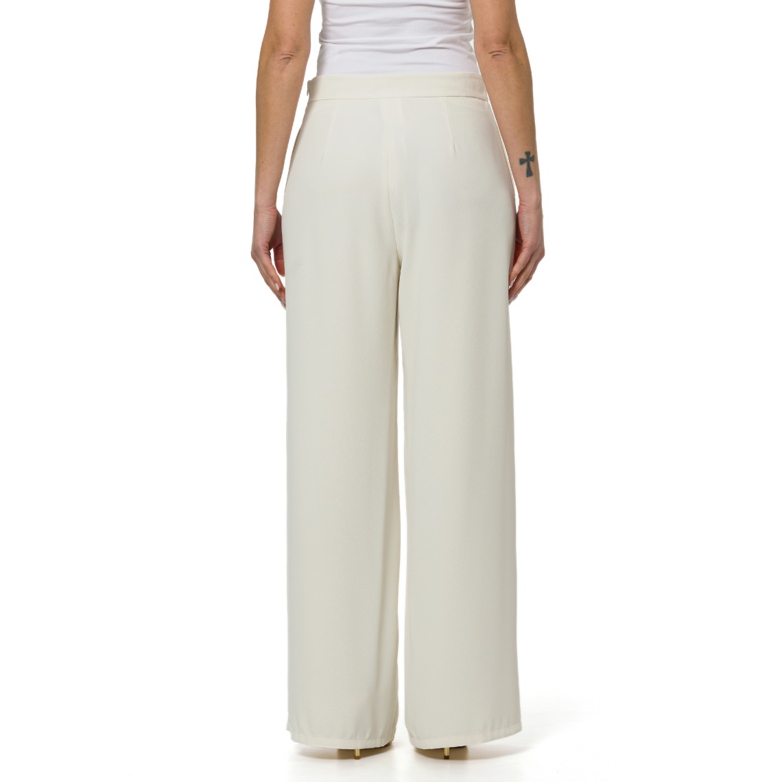 Pantaloni ampi in tessuto sablé Pennyblack