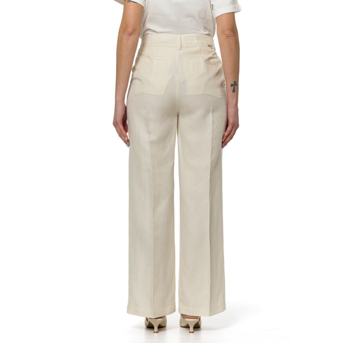 Pantaloni in misto lino Woolrich