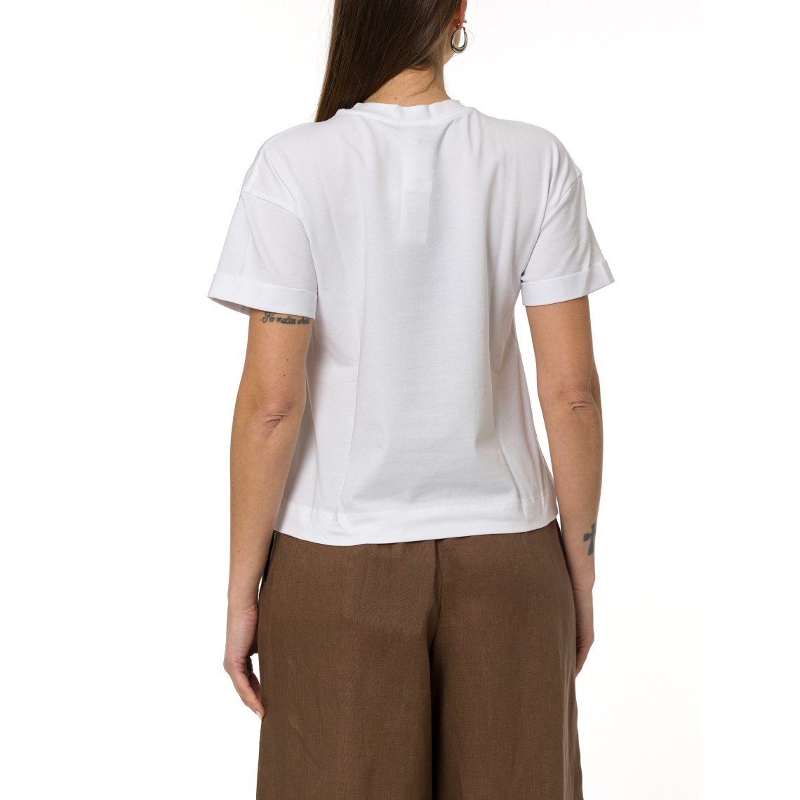 T-shirt con stampa e strass Pennyblack