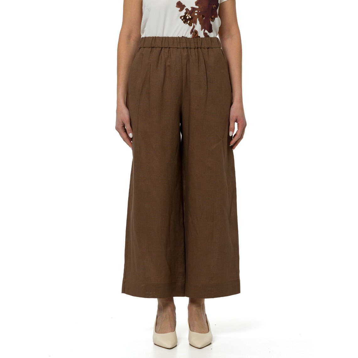 Pantaloni in lino Mmlcanneti MM Max Mara