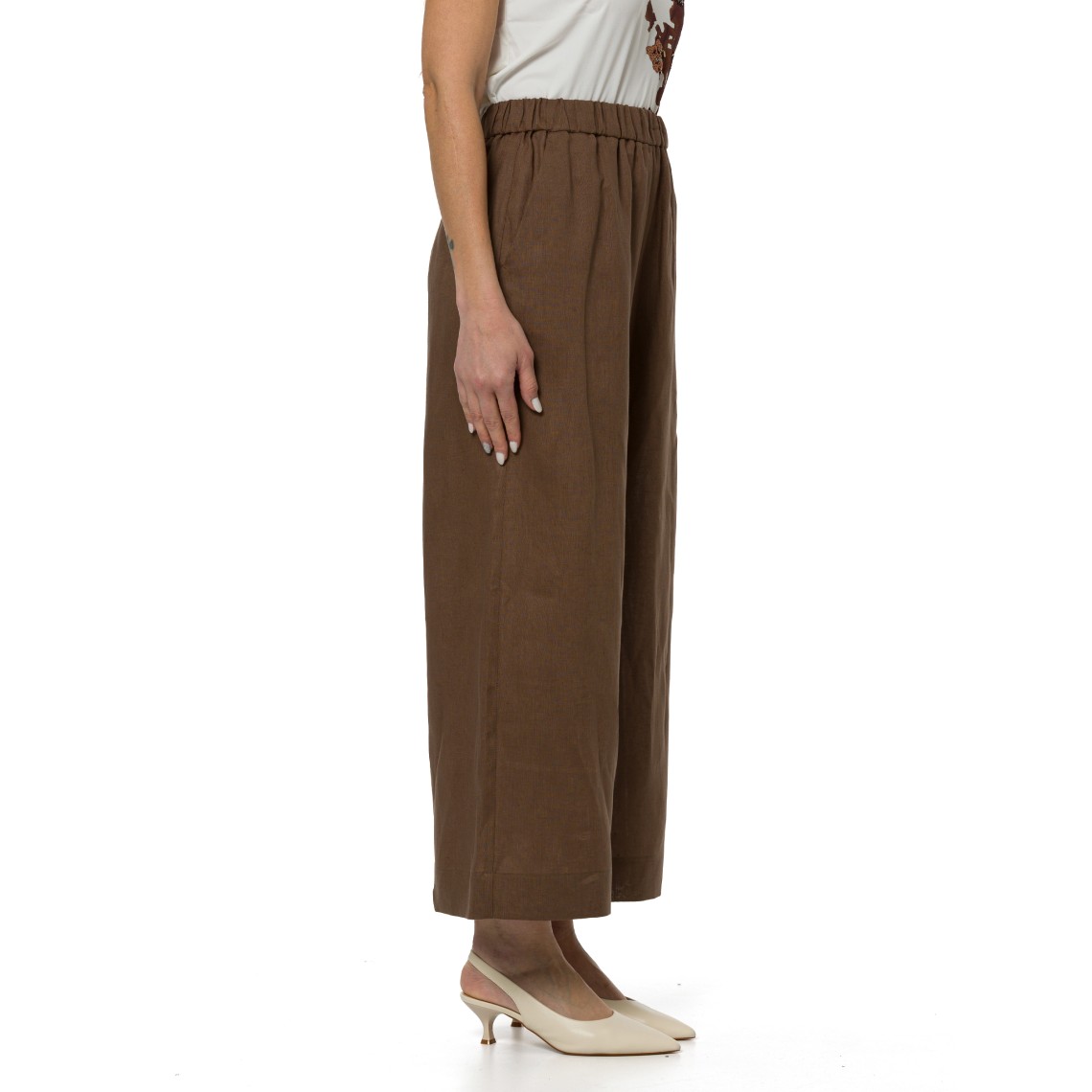 Pantaloni in lino Mmlcanneti MM Max Mara
