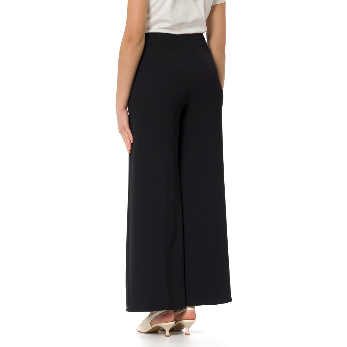 Pantaloni palazzo a gamba larga Hanita Couture