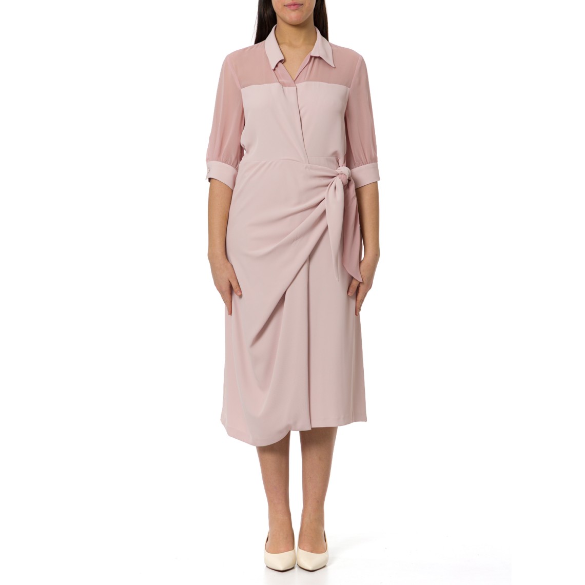 Abito Hanita Couture con nodo laterale