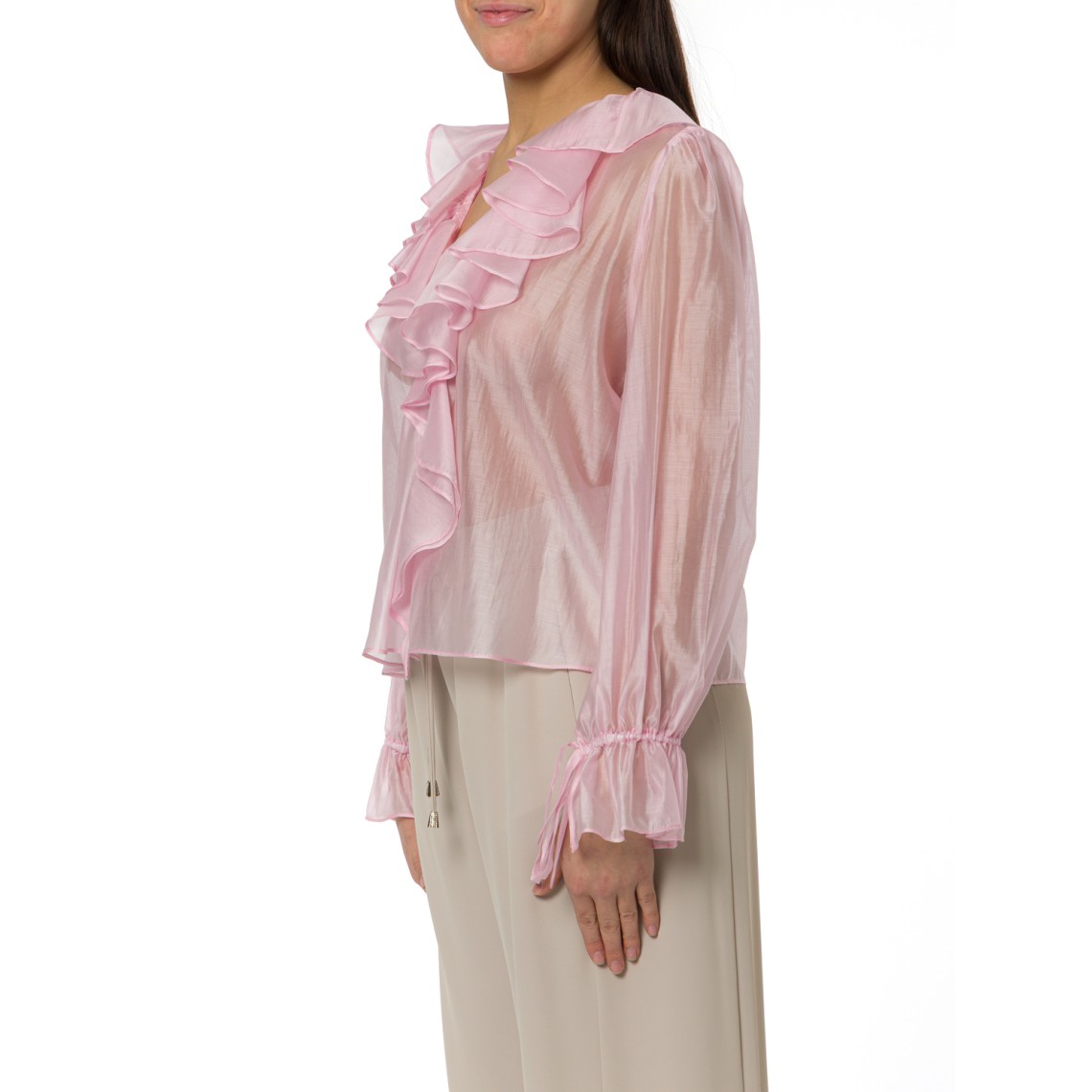 Blusa con maxi volant Hanita Couture