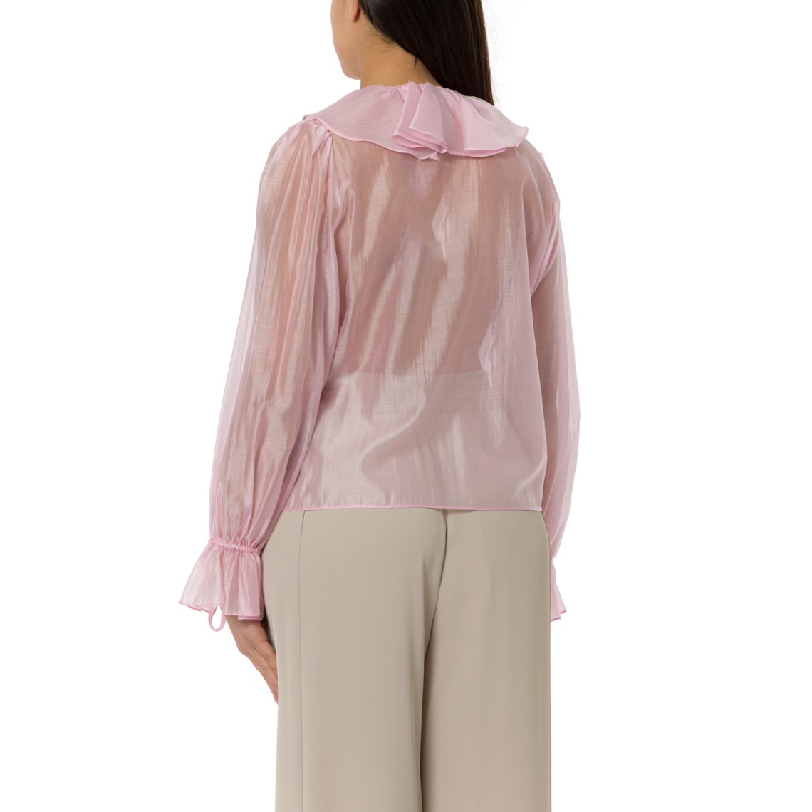 Blusa con maxi volant Hanita Couture