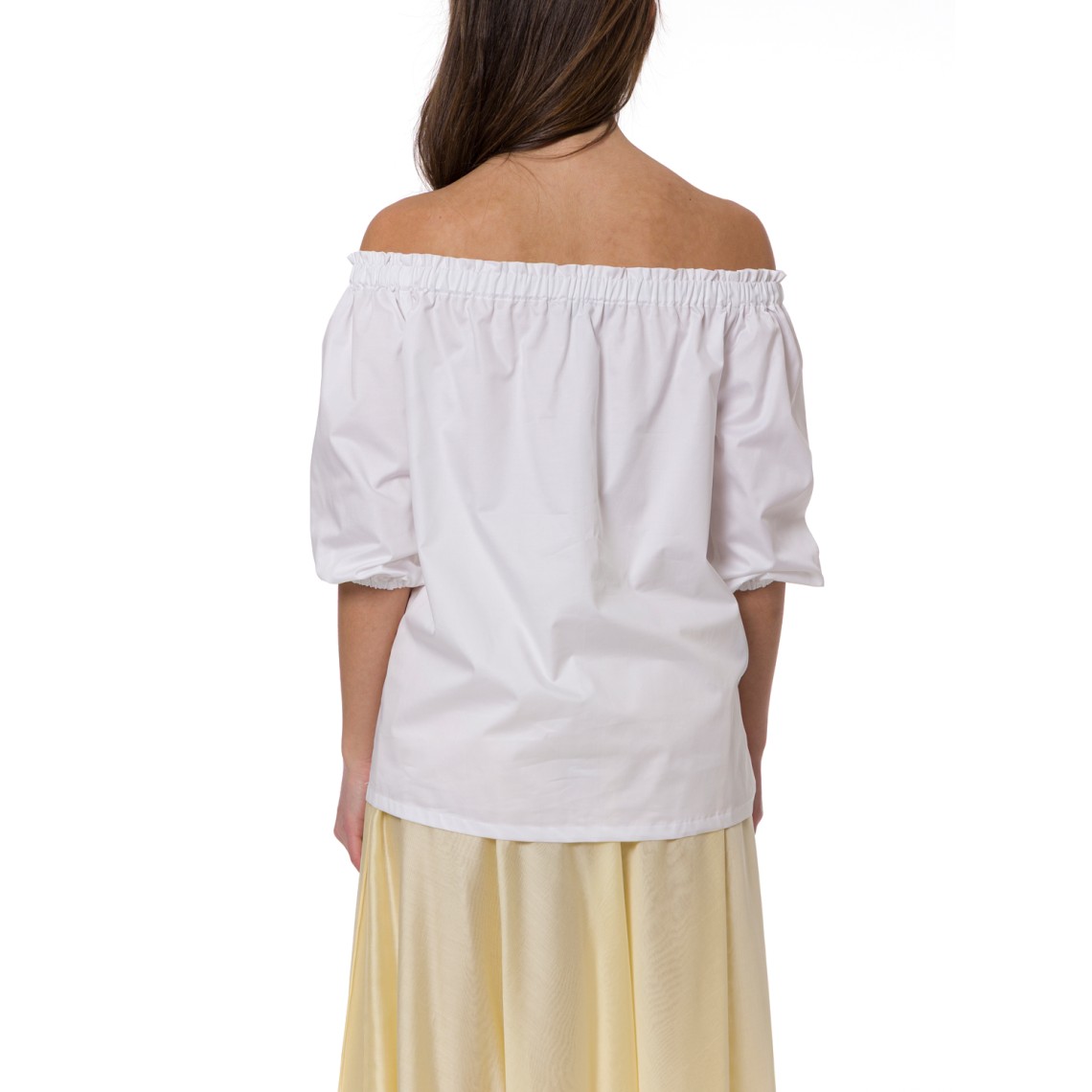 Blusa Hanita Couture con fiore plissè