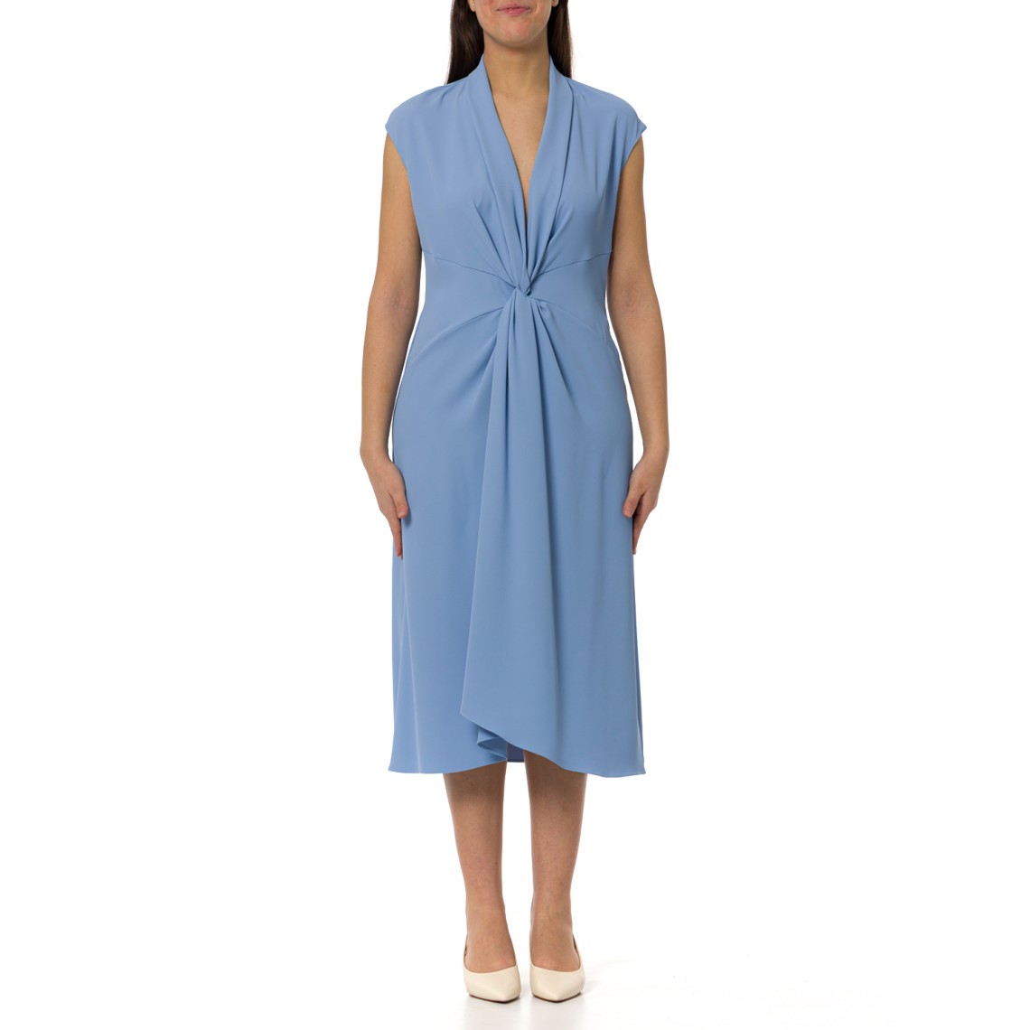 Abito midi con nodo centrale Hanita Couture