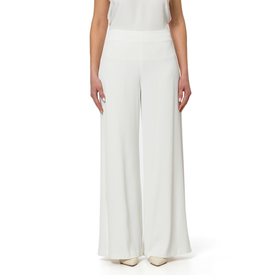 Pantaloni con spacchi laterali Hanita Couture