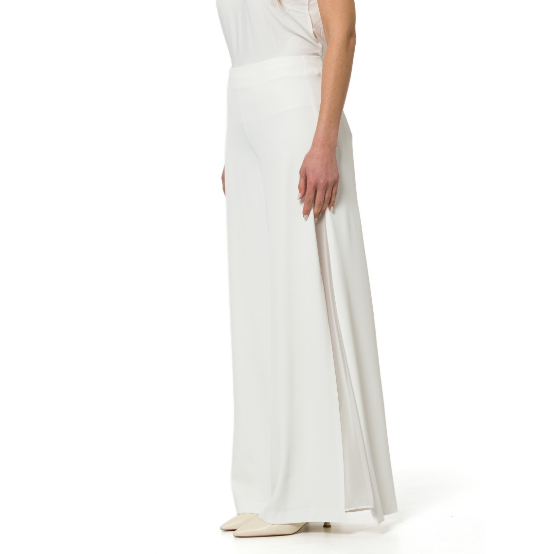 Pantaloni con spacchi laterali Hanita Couture