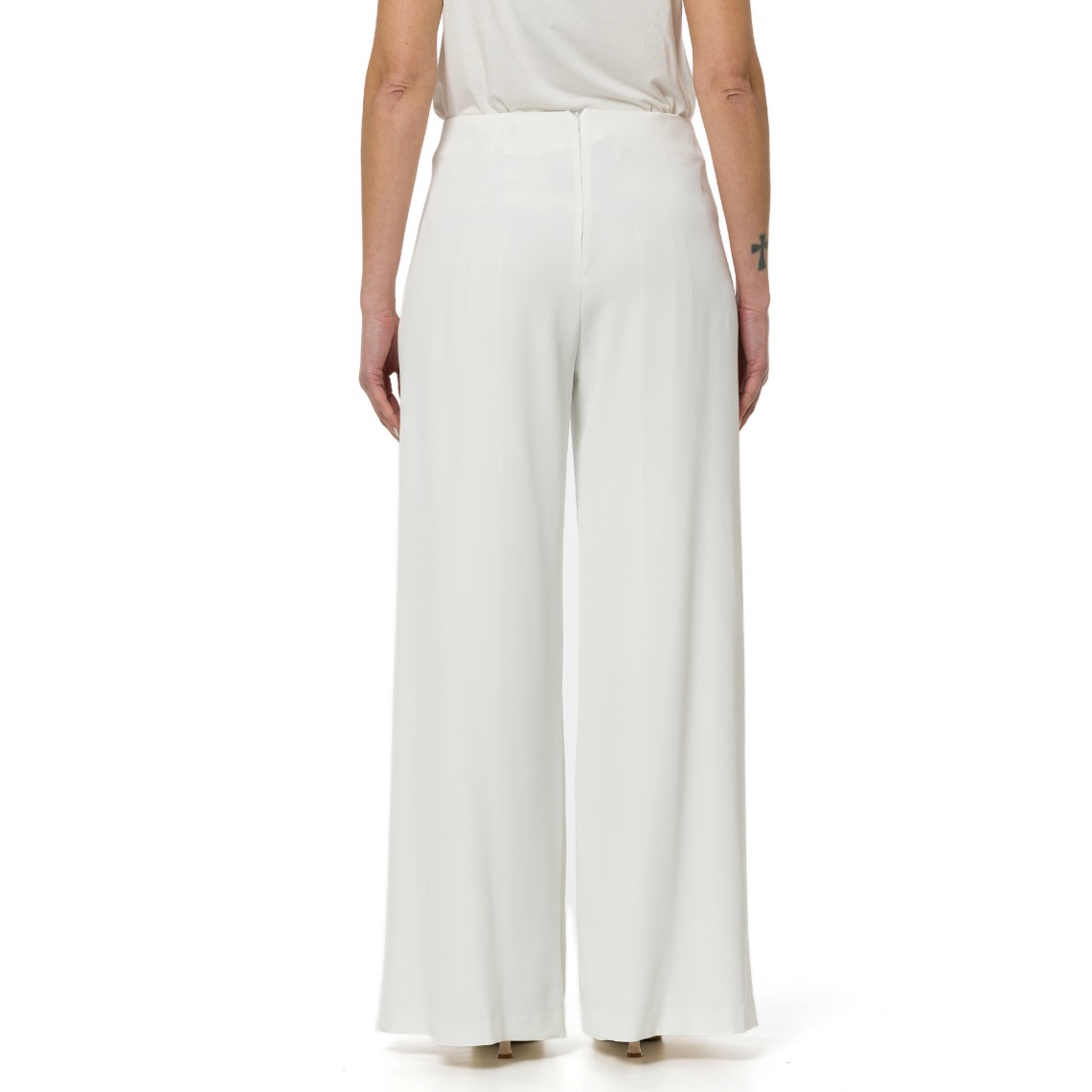 Pantaloni con spacchi laterali Hanita Couture