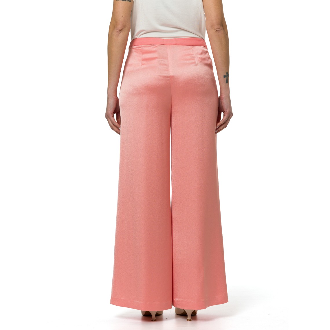 Pantaloni in raso Hanita Couture