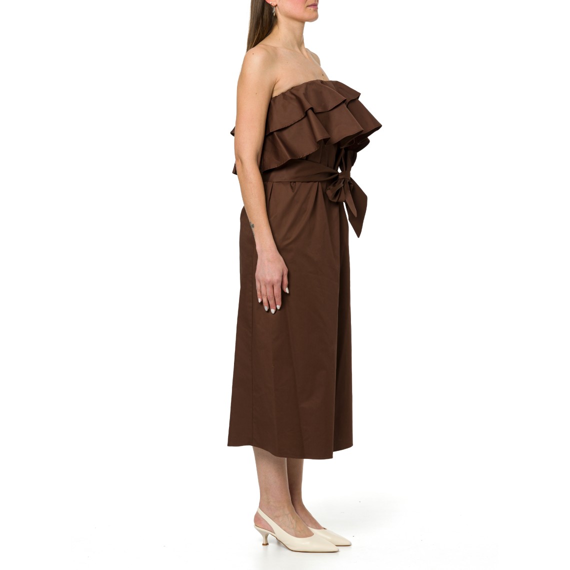 Abito strapless con cintura Hanita Couture