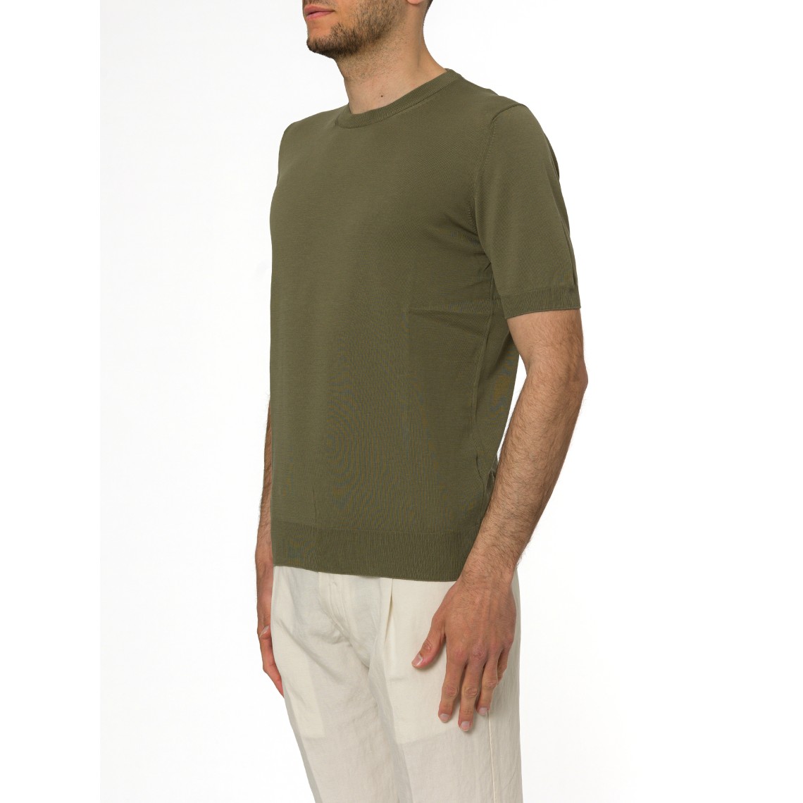 Maglia a maniche corte Gran Sasso in cotone organico