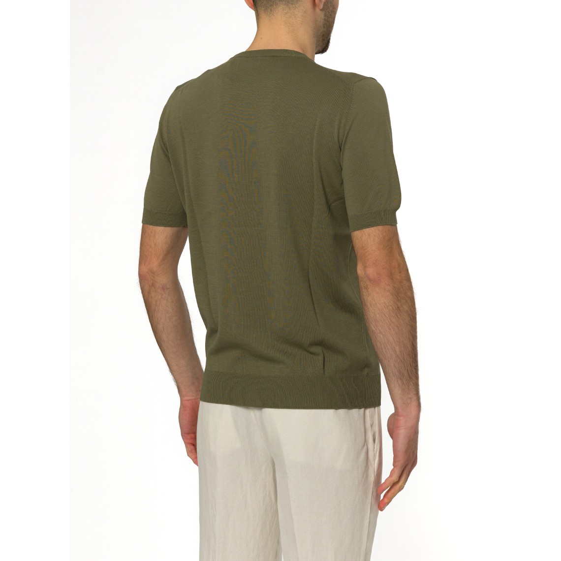 Maglia a maniche corte Gran Sasso in cotone organico