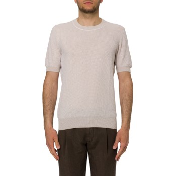 Maglia a maniche corte Gran Sasso in cotone organico