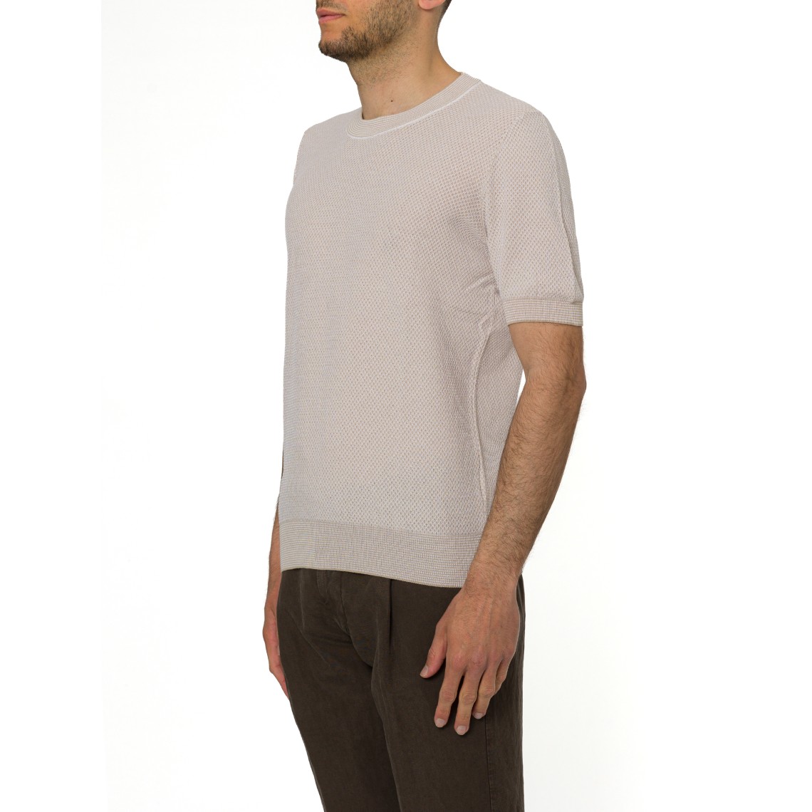 Maglia a maniche corte Gran Sasso in cotone organico