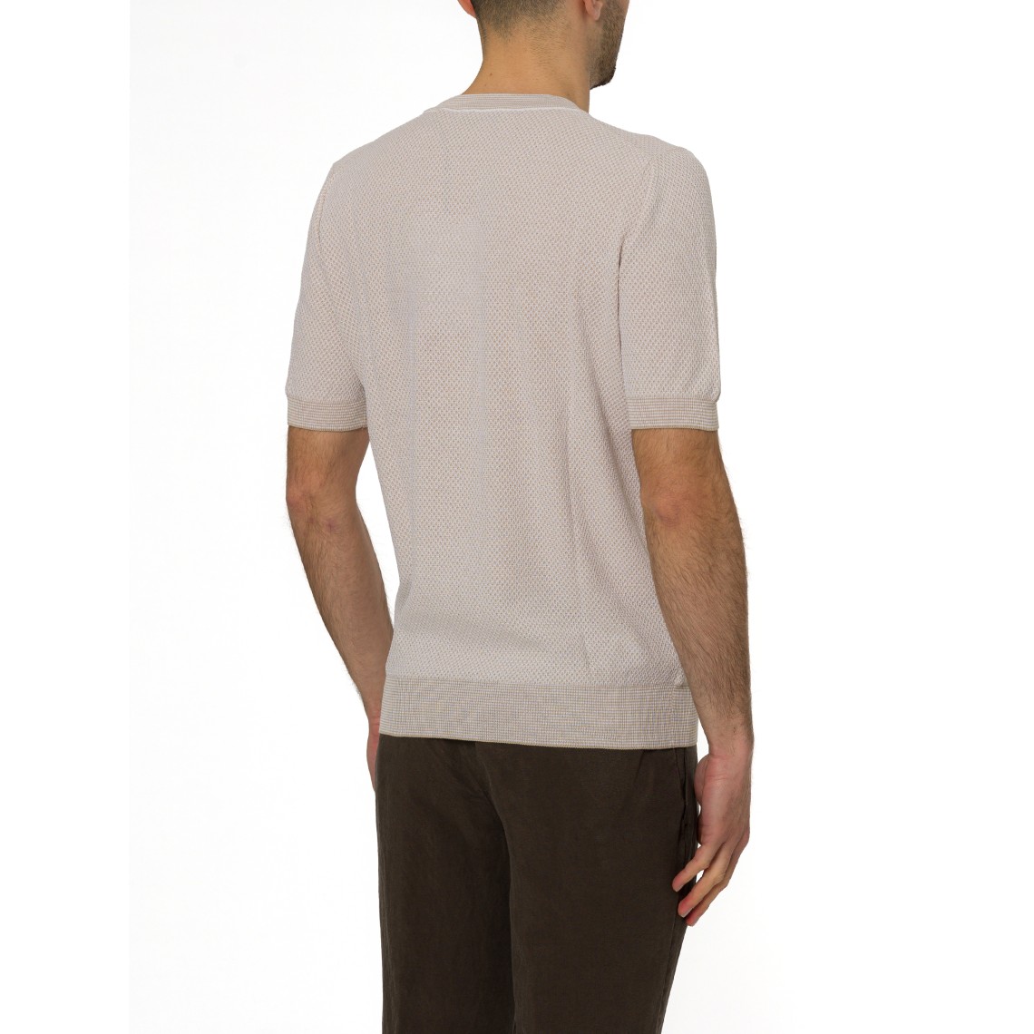 Maglia a maniche corte Gran Sasso in cotone organico