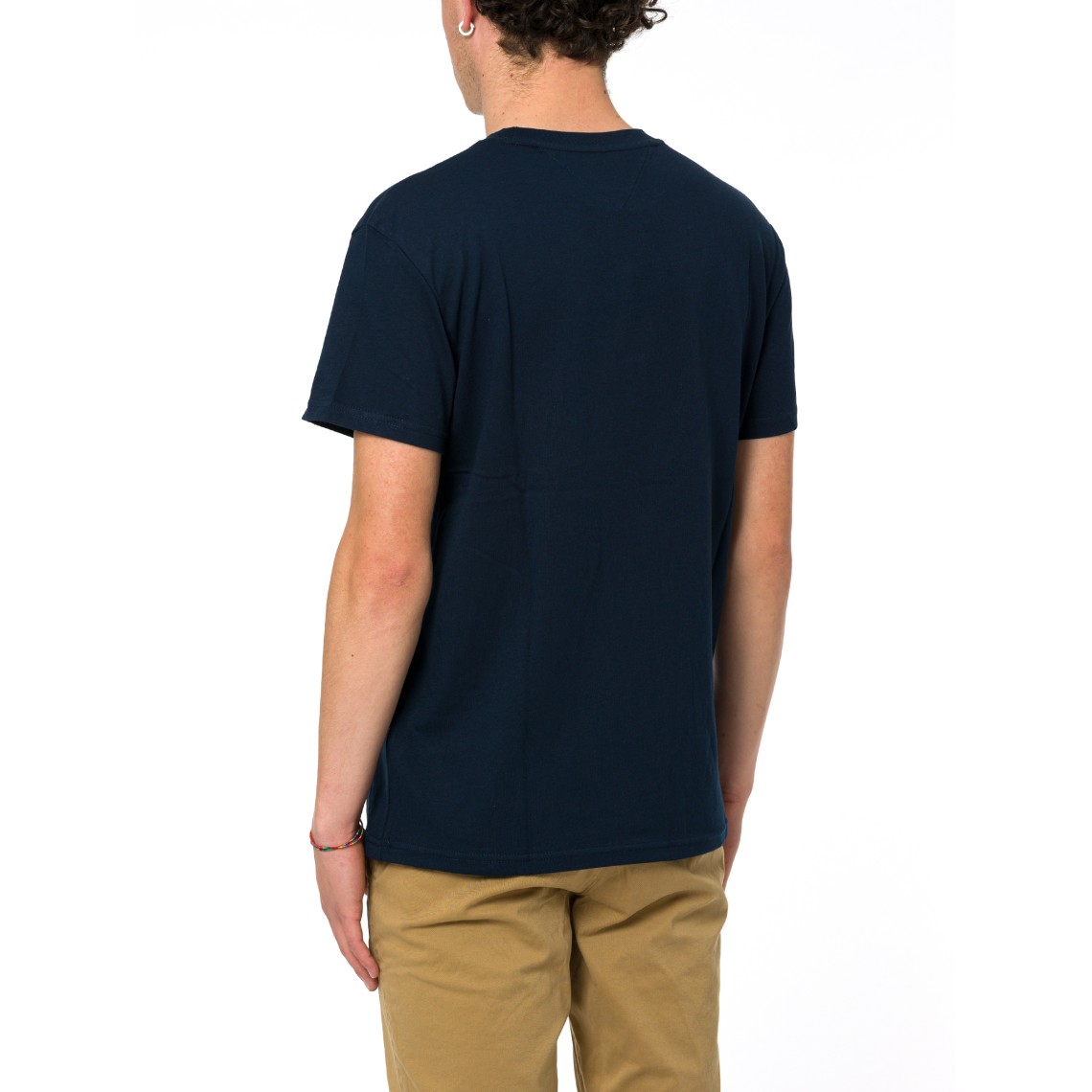 T-shirt in jersey con logo firma Tommy Jeans