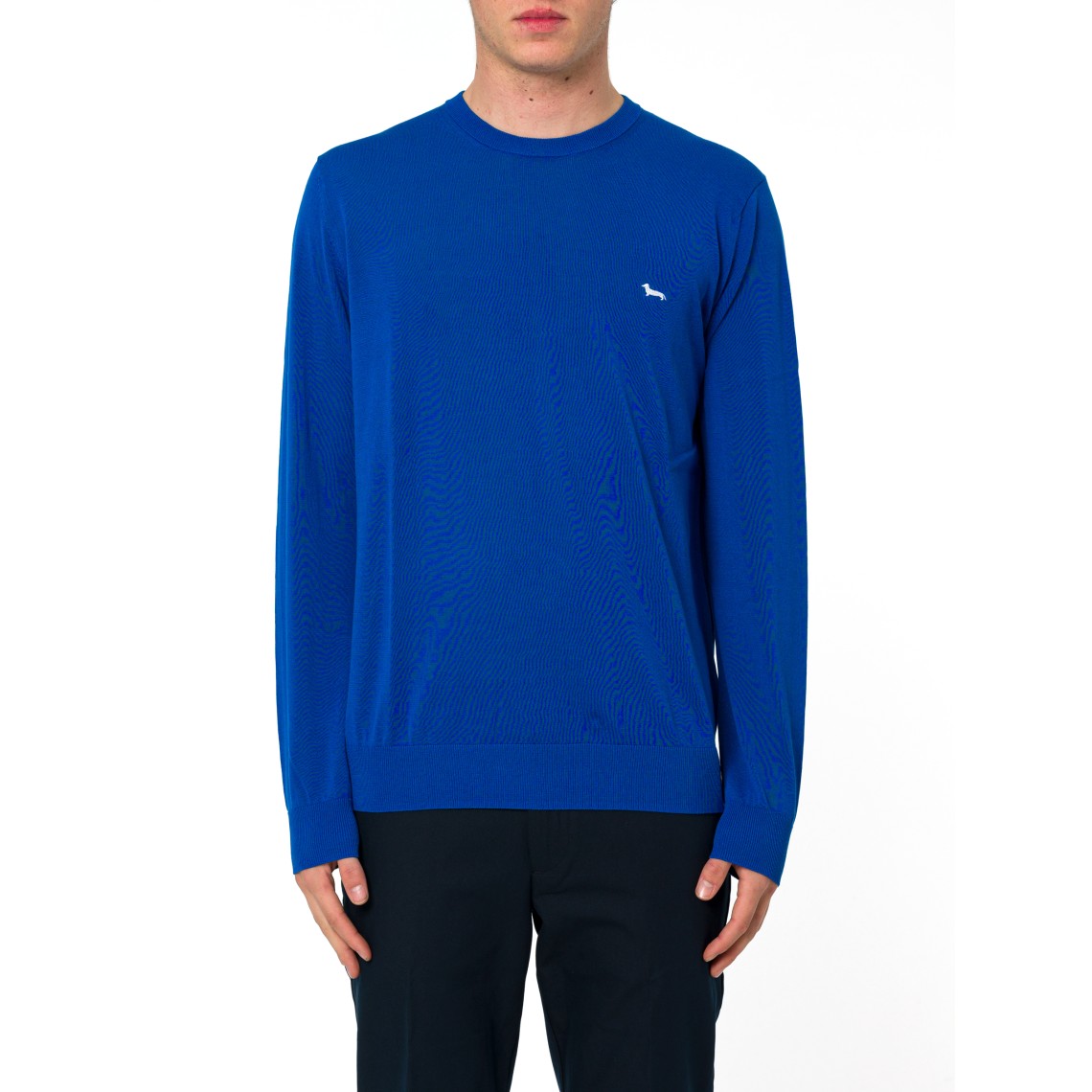 Pullover girocollo in cotone crêpe Harmont & Blaine