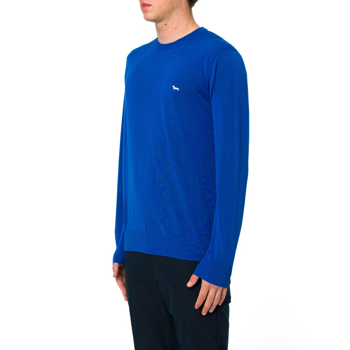 Pullover girocollo in cotone crêpe Harmont & Blaine