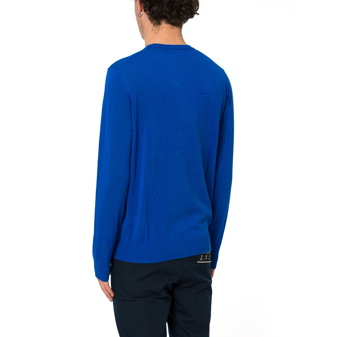 Pullover girocollo in cotone crêpe Harmont & Blaine