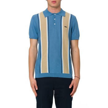 Polo in maglia con righe verticali Harmont & Blaine