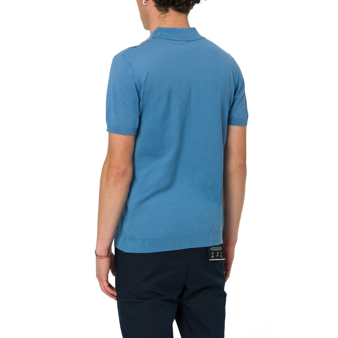Polo in maglia con righe verticali Harmont & Blaine