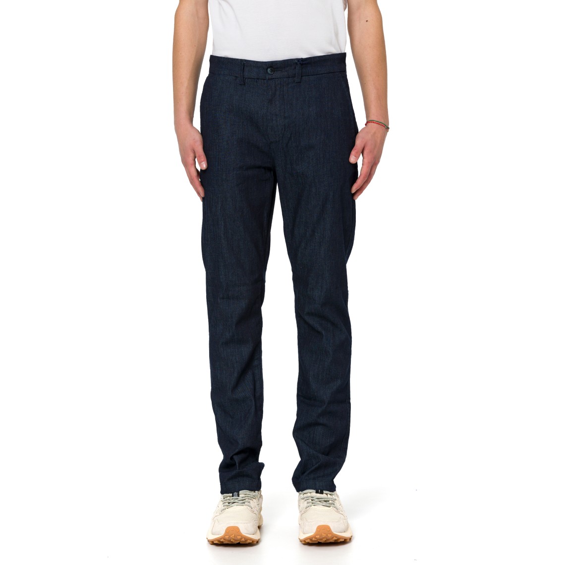Chino in denim narrow fit Harmont & Blaine