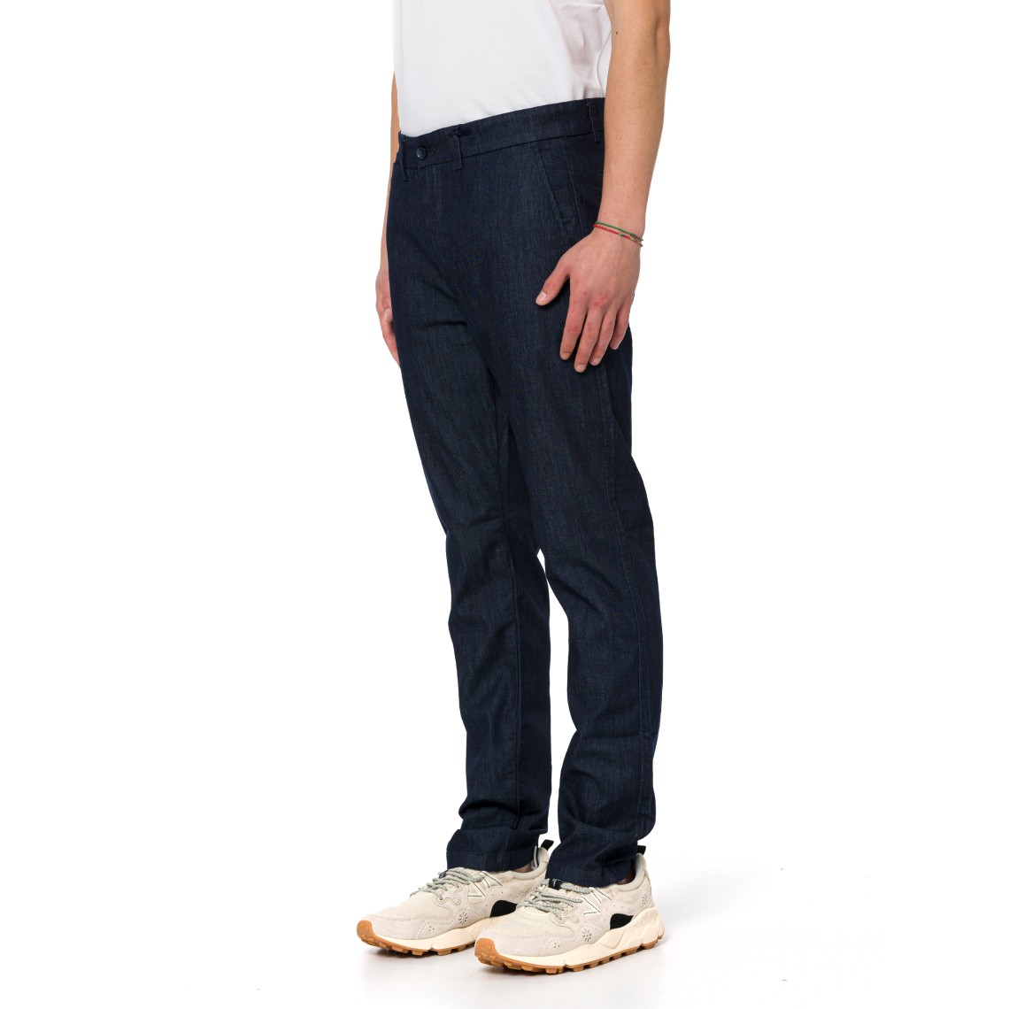 Chino in denim narrow fit Harmont & Blaine