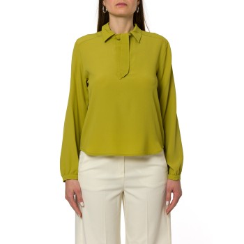 Blusa in crepe de chine i Blues