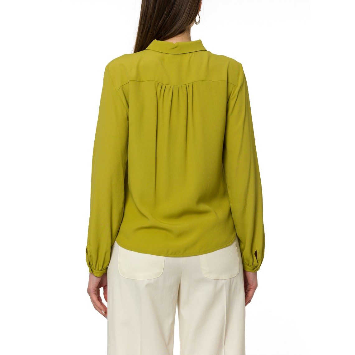 Blusa in crepe de chine i Blues