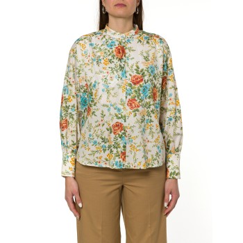 Camicia in raso stampato i Blues