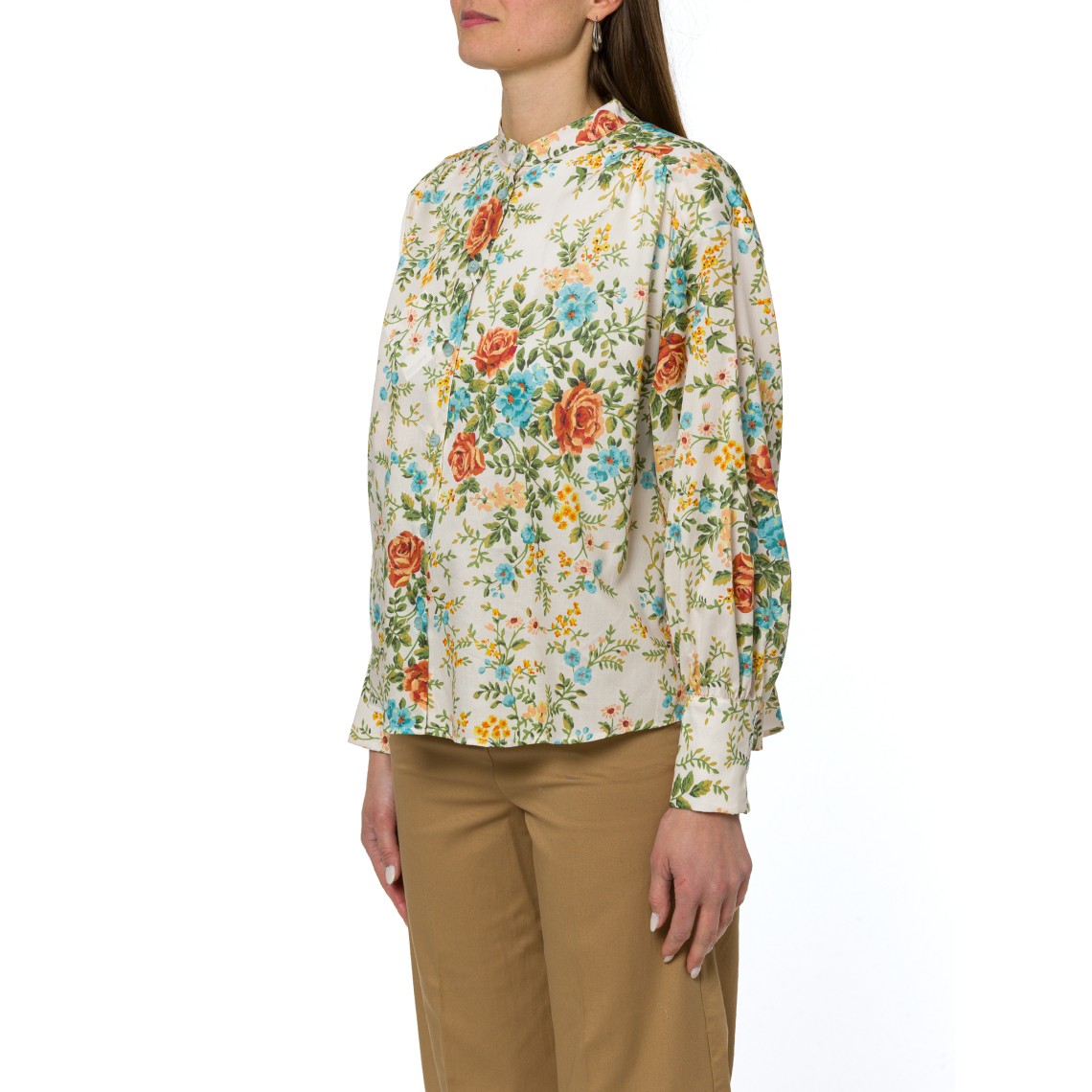 Camicia in raso stampato i Blues