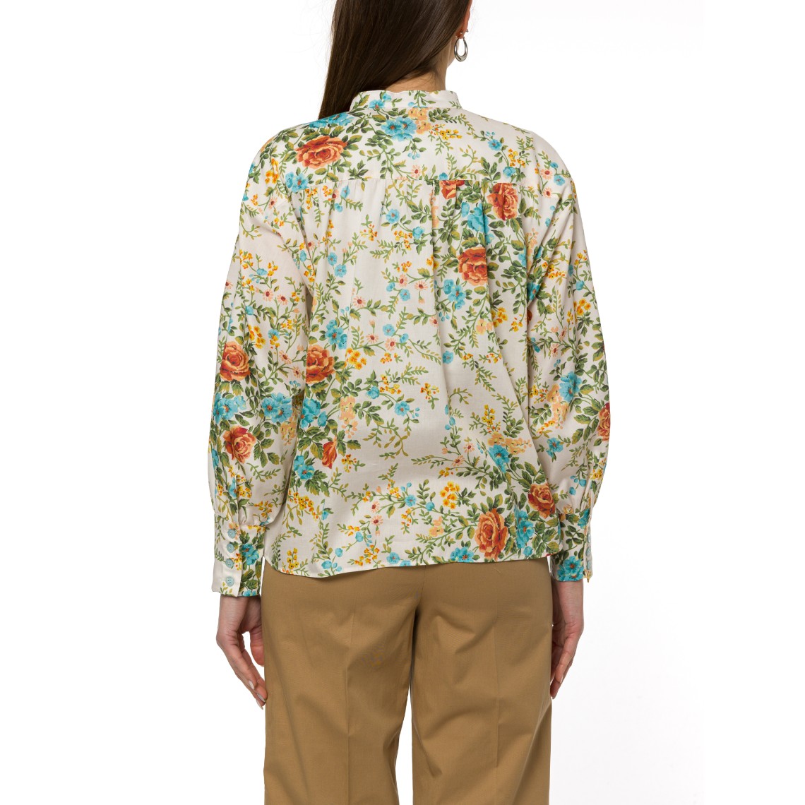 Camicia in raso stampato i Blues