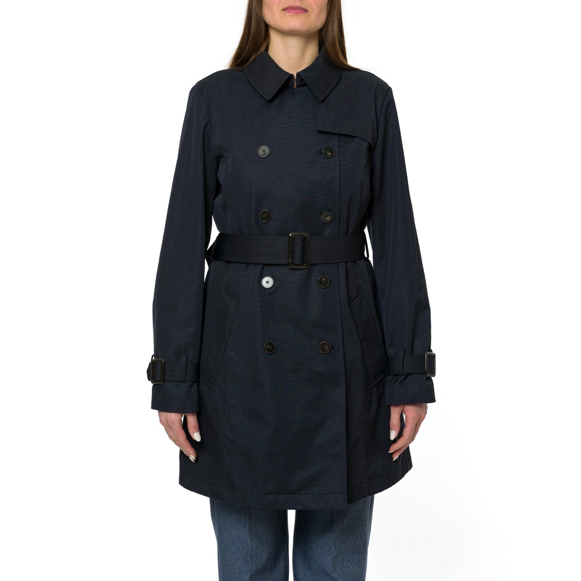 Trench doppiopetto in cotone tecnico Marella