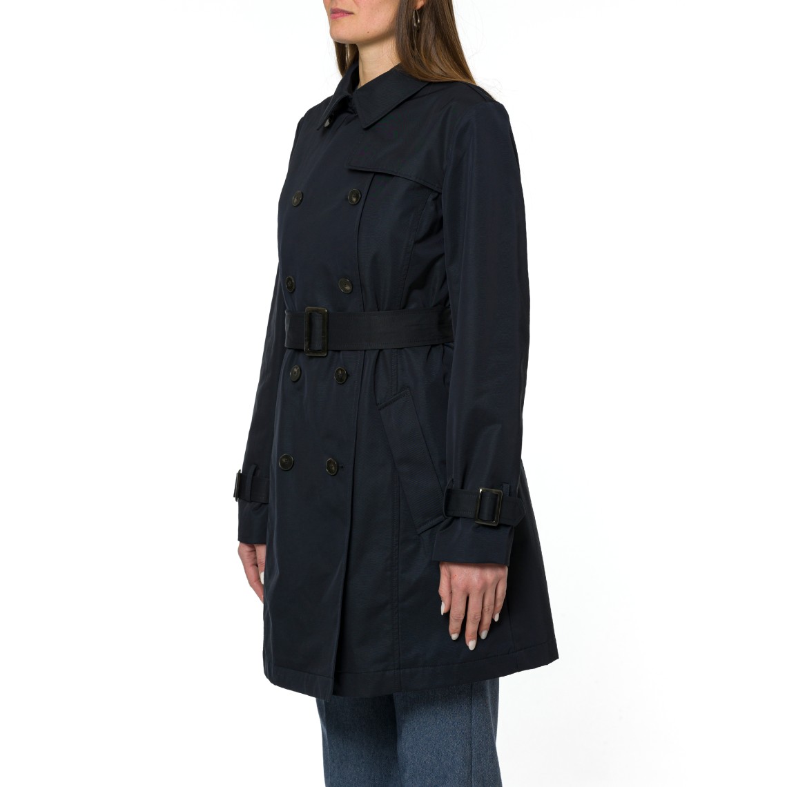 Trench doppiopetto in cotone tecnico Marella