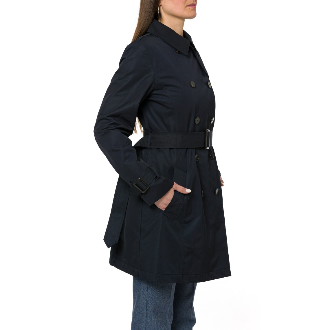 Trench doppiopetto in cotone tecnico Marella