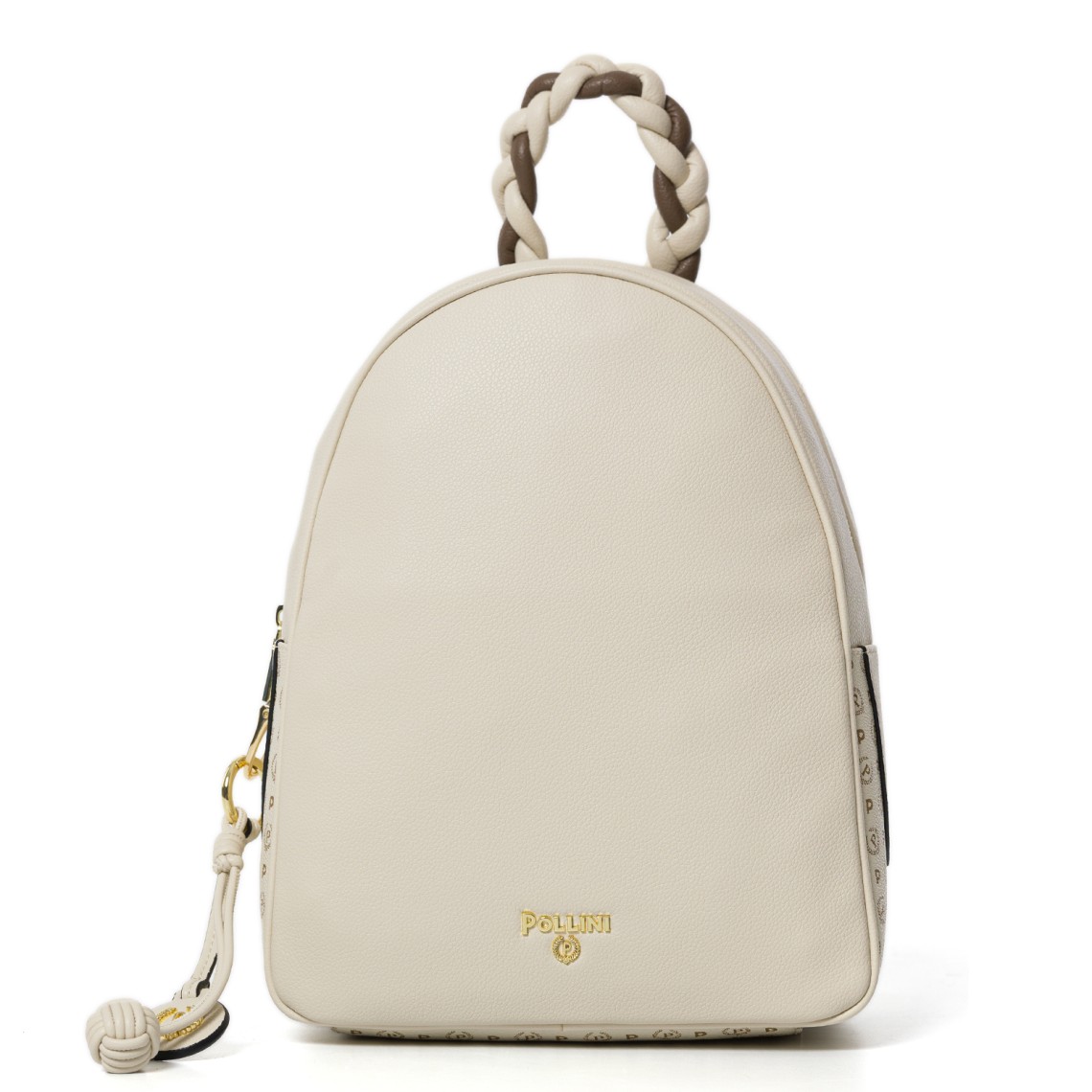 Zaino con manico intrecciato Pollini