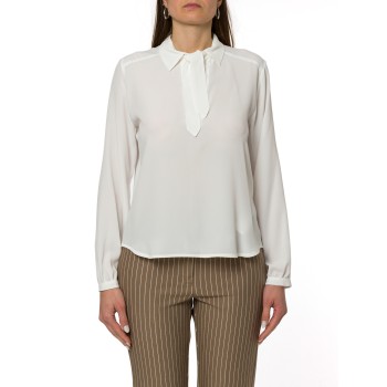 Blusa in crepe de chine i Blues