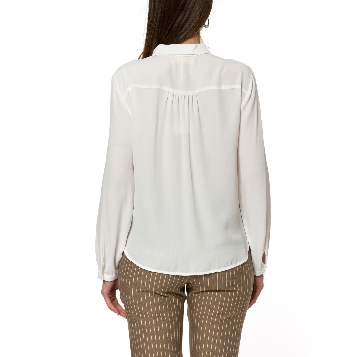 Blusa in crepe de chine i Blues