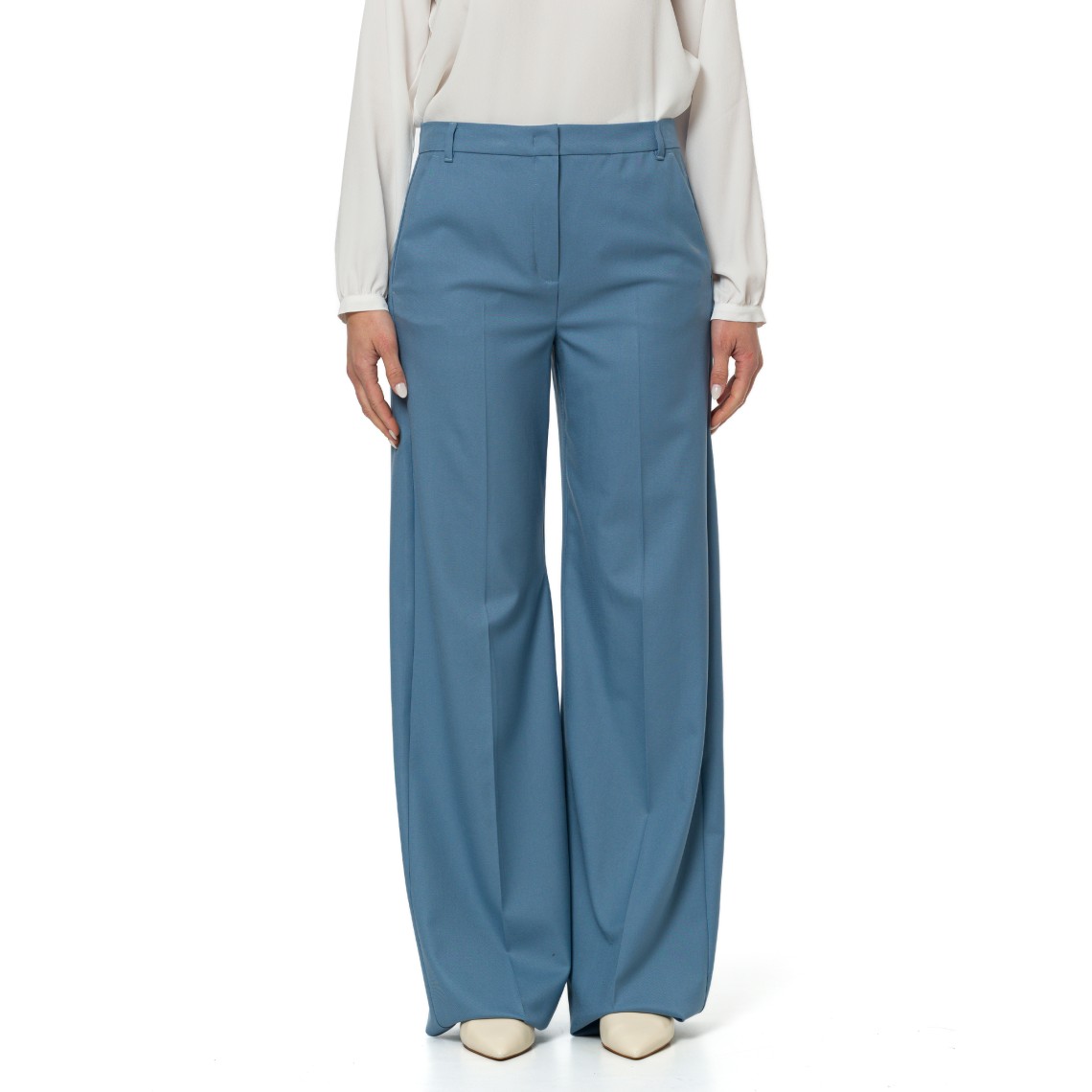Pantaloni Wide Leg i Blues