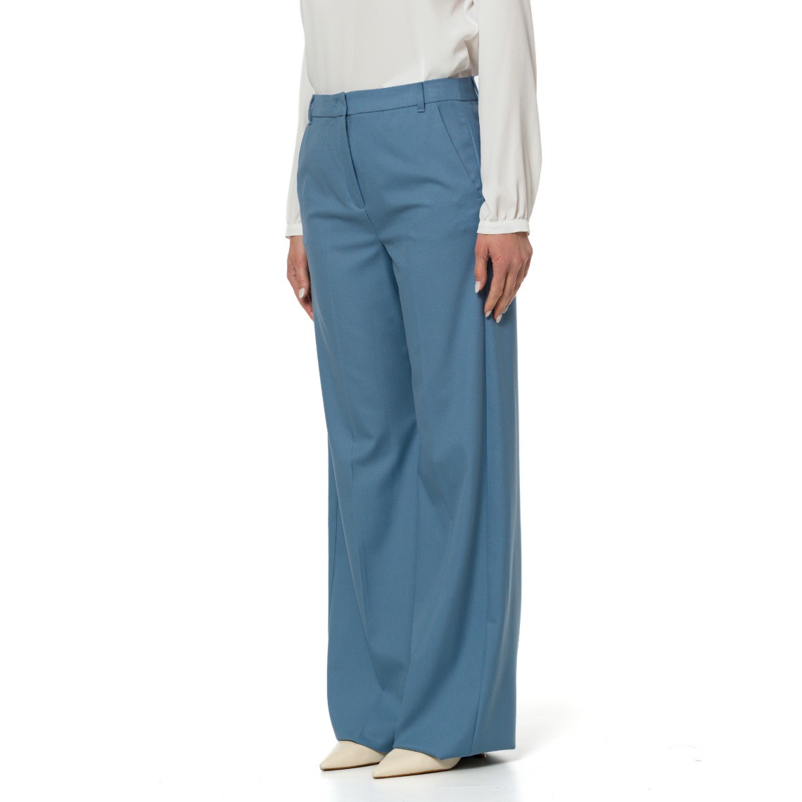 Pantaloni Wide Leg i Blues