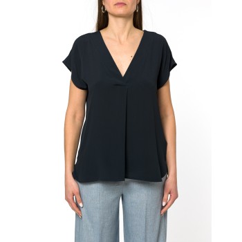 Blusa in crepe de chine misto seta Marella