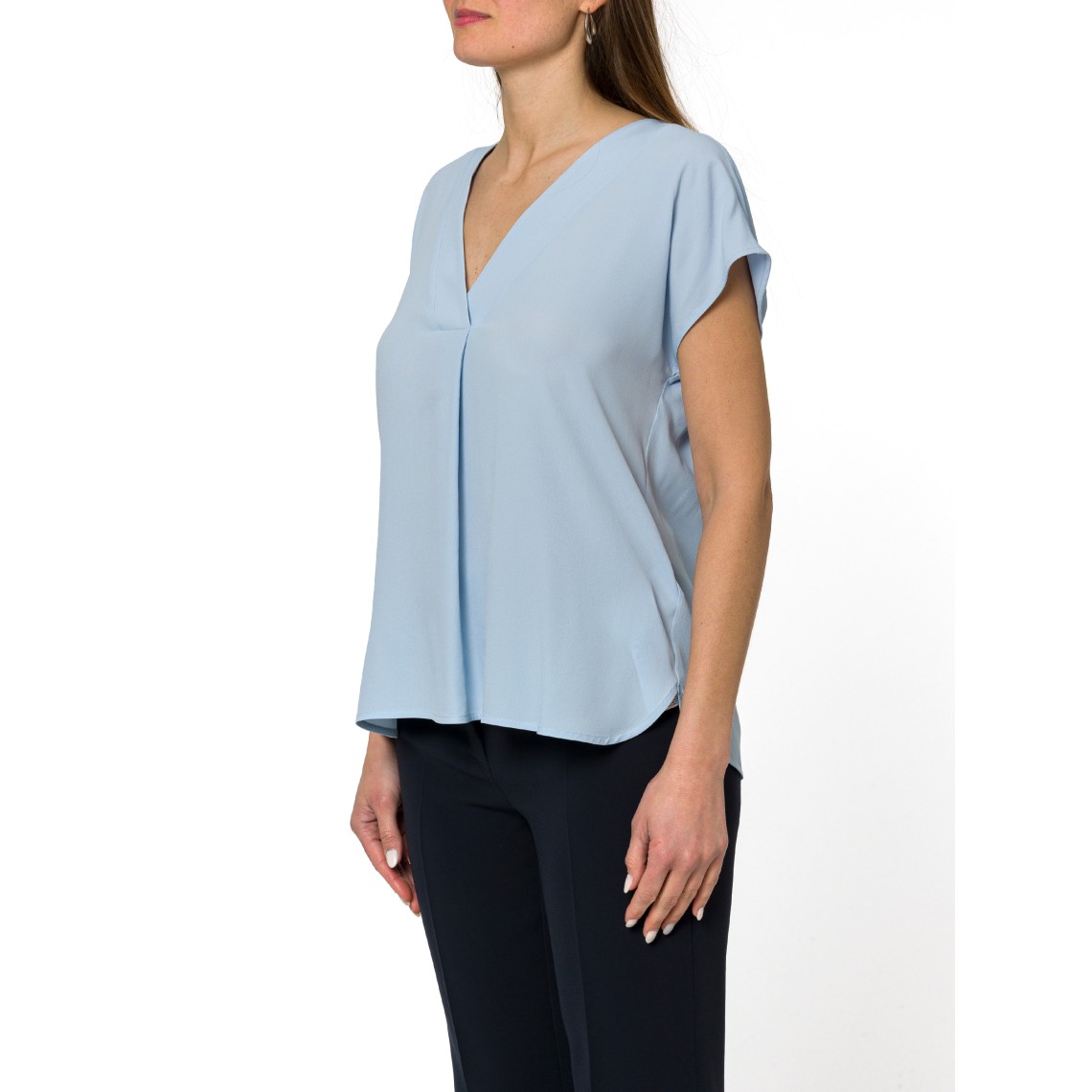 Blusa in crepe de chine misto seta Marella