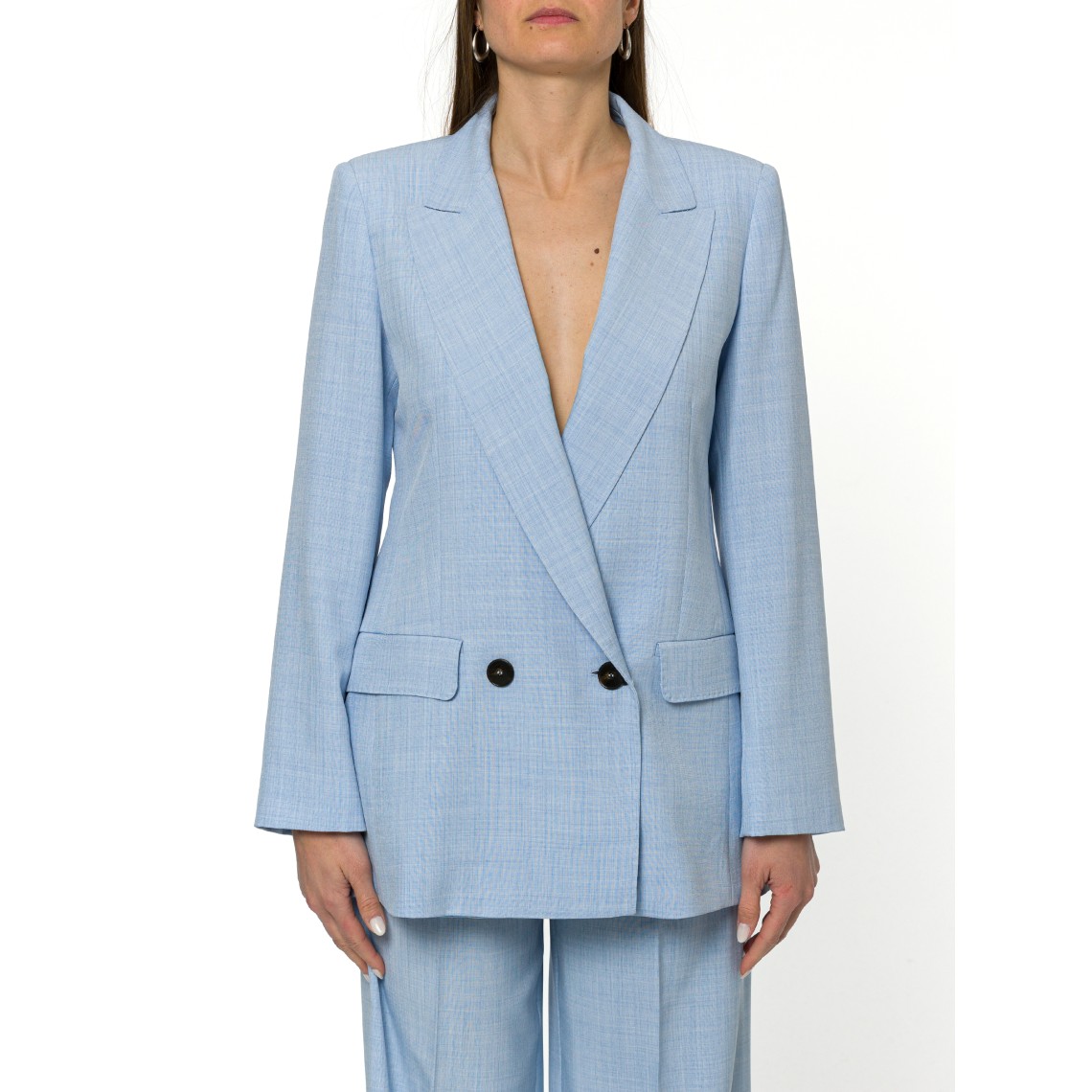 Blazer in tela stretch effetto malfilé Marella