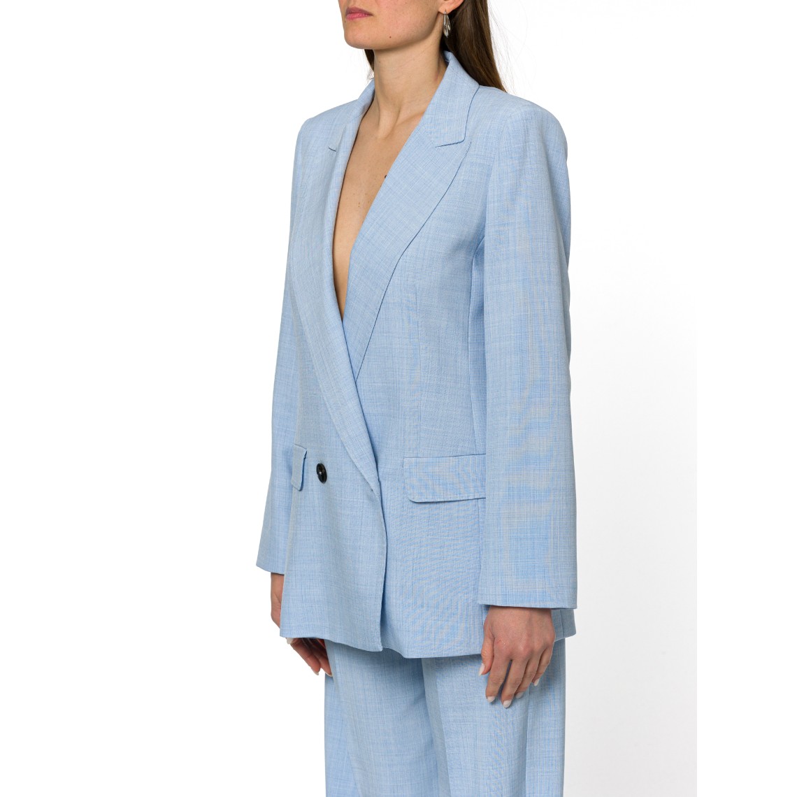 Blazer in tela stretch effetto malfilé Marella