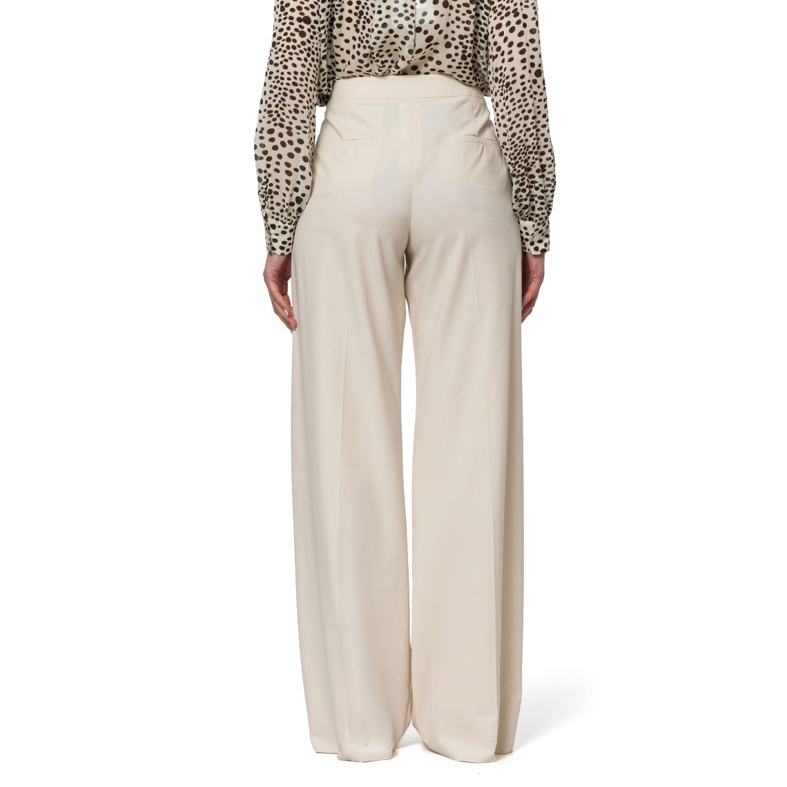 Pantalone dritto in tela stretch Marella