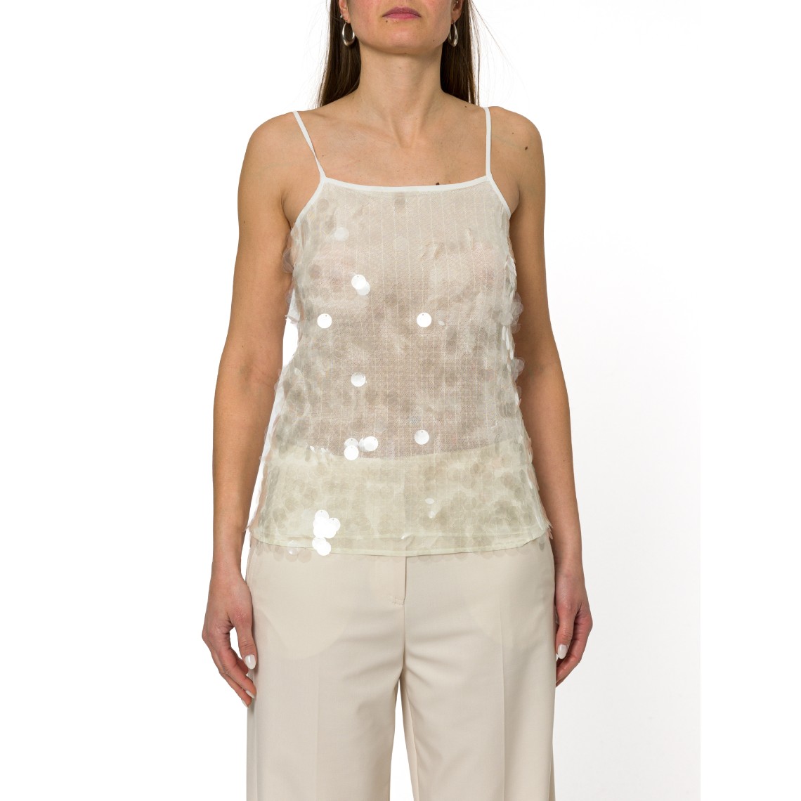 Slip top con paillette Marella